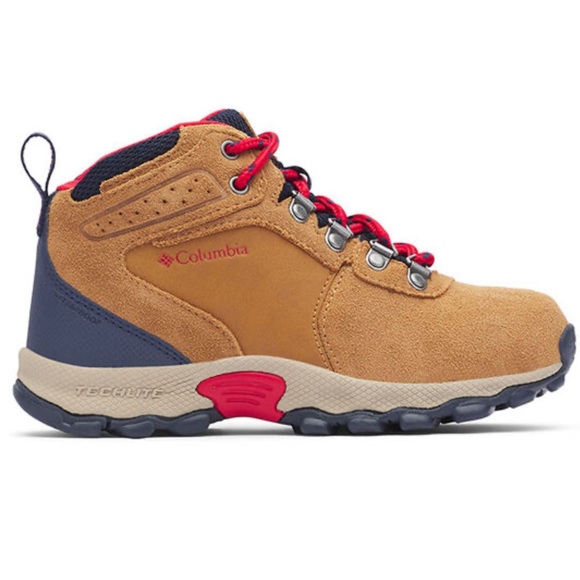 Columbia Junior Newton Ridg Suede Hiking Boot - Big Kid 7 - Picture 1 of 7